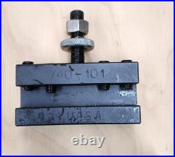Yuasa Quick Change Tool Post Holder 740-100 & 2 Holders 10-12 Yuasa Quick Change Tool Post Holder 740-100 & 2 Holders 10-12